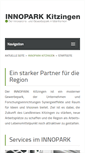 Mobile Screenshot of innopark-kitzingen.de